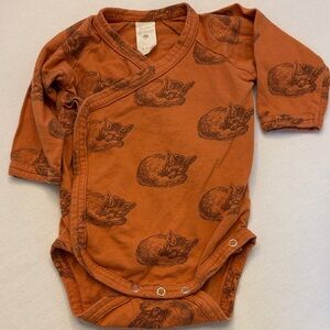 Kate Quinn Terracotta Fox Kimono Style Bodysuit